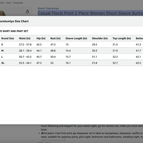 Casual Floral Print 2 Piece Women Short Sleeve Button Shirt Wide Leg XS NEW - Picture 3 of 3